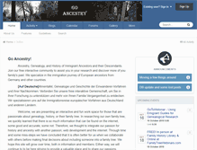 Tablet Screenshot of goancestry.com